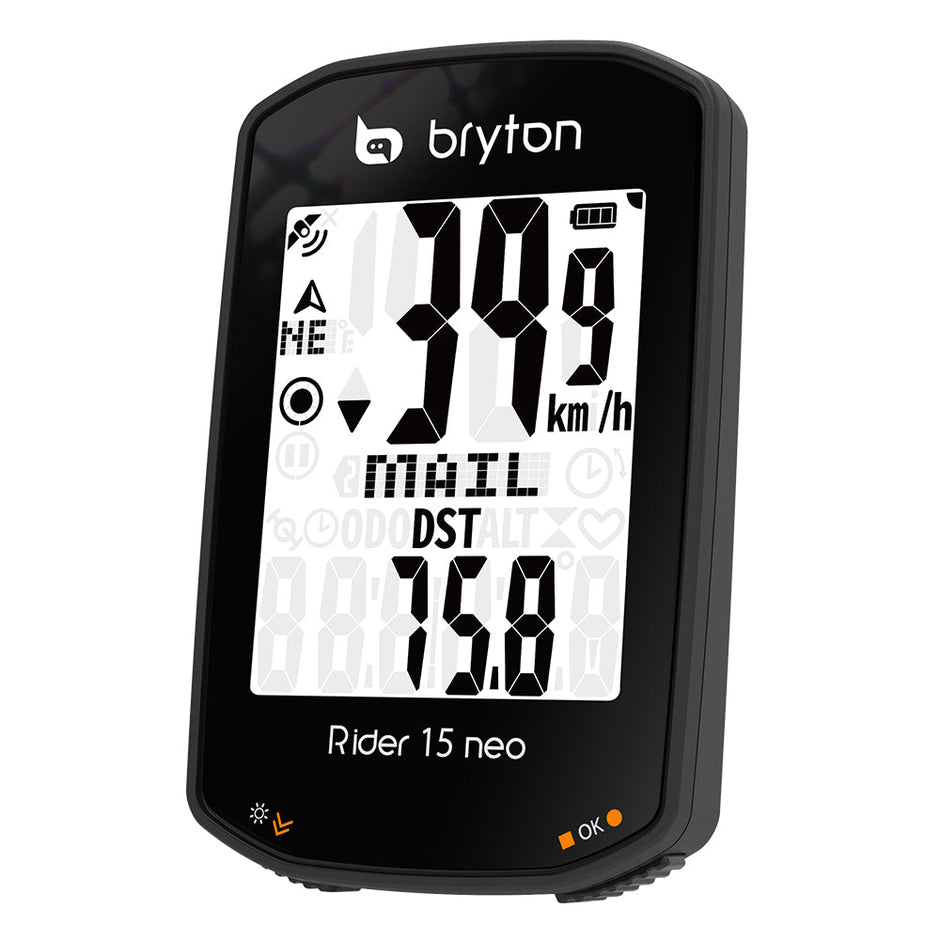 Ciclocomputador GPS Bryton Rider 15 Neo C Con Sensor De Cadencia - Negro, Modelo BR15NC Ciclocomputador GPS Bryton Rider 15 Neo C Con Sensor De Cadencia - Negro, Modelo BR15NC